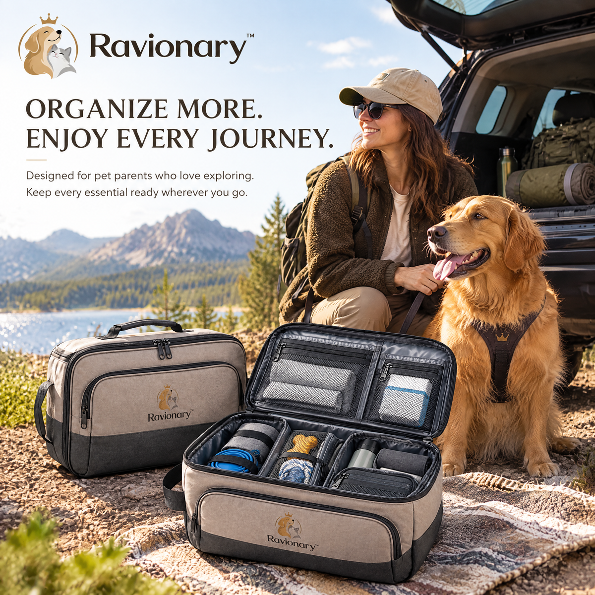 ravionary™ Explorer Pet Journey Organizer