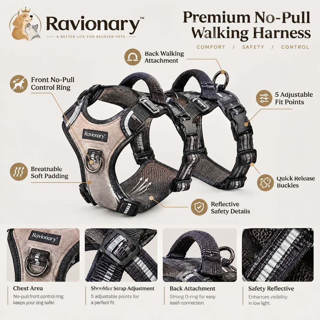 ravionary™ Premium No-Pull Walking Harness