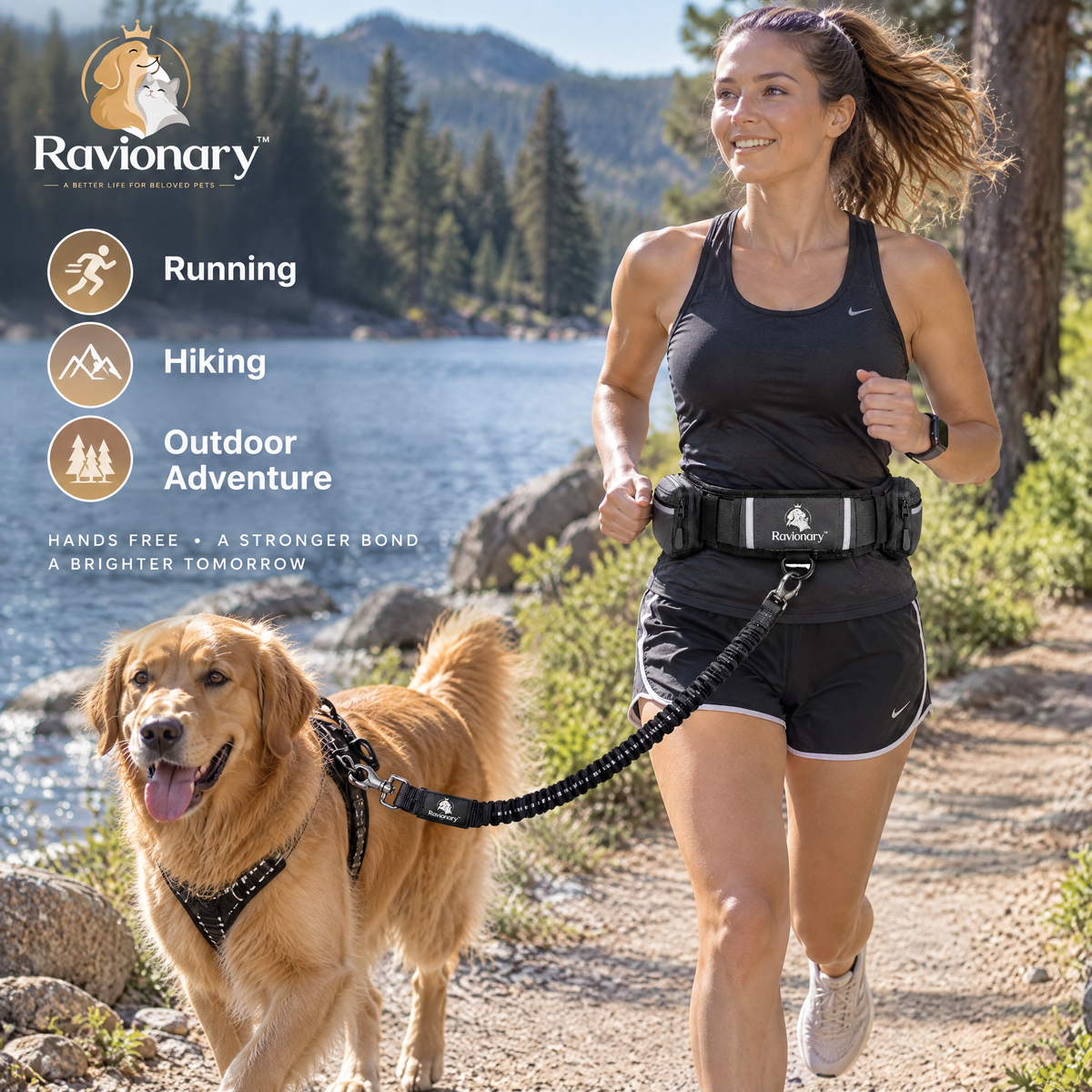 ravionary™ Hands-Free Dog Walking Belt