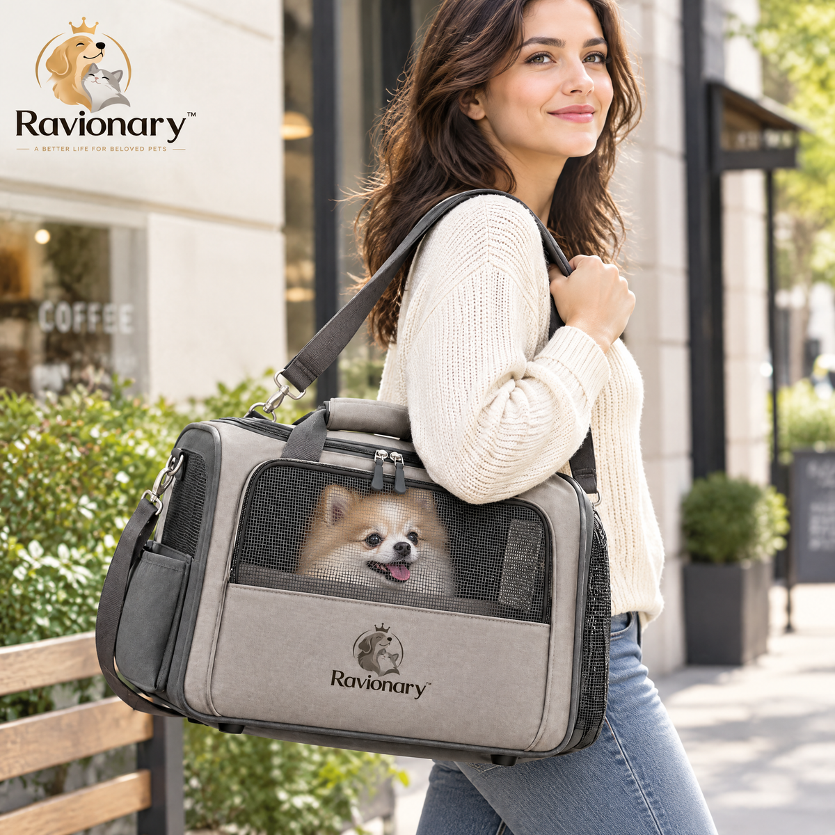 ravionary™ Premium Pet Travel Carrier Bag