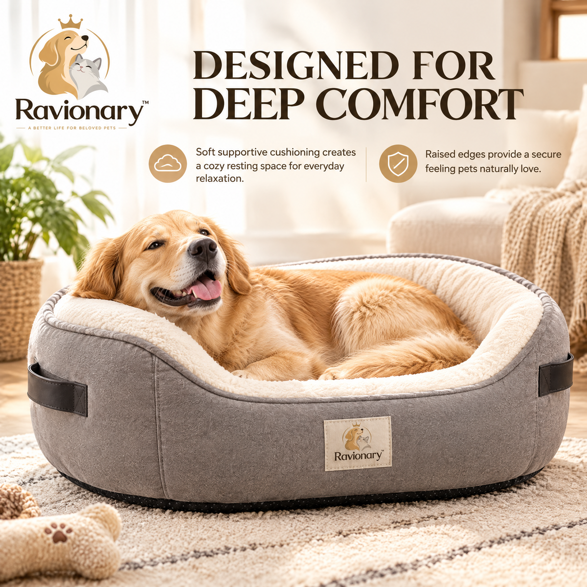 ravionary™ Luxury Portable Pet Bed