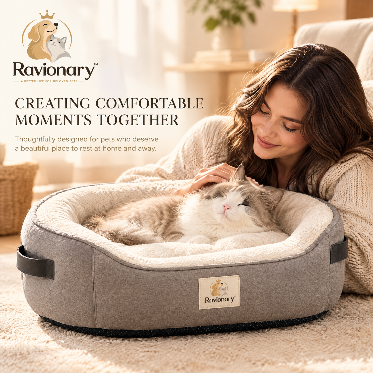 ravionary™ Luxury Portable Pet Bed