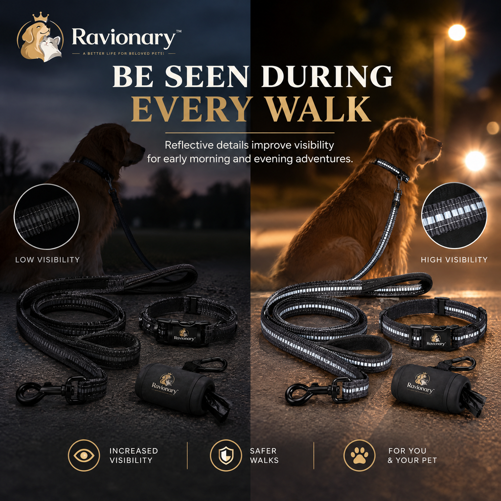 ravionary™ Reflective Everyday Walk Leash Set