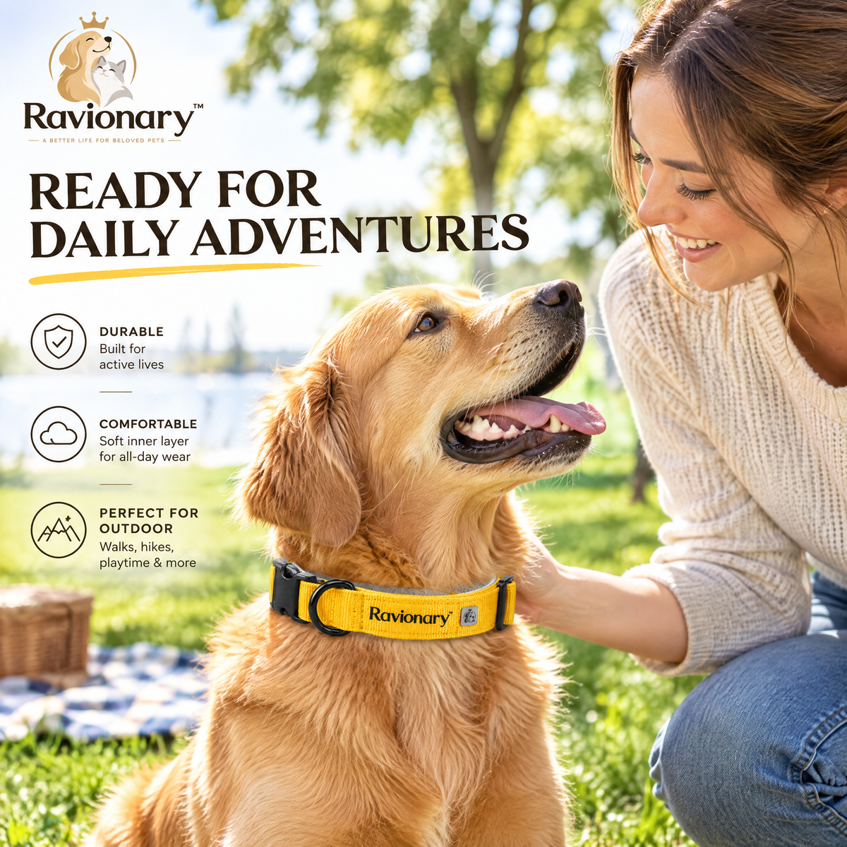 ravionary™ Comfortable Adjustable Pet Collar