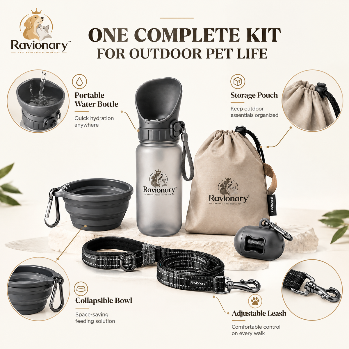 ravionary™ All-Day Outdoor Pet Travel Set