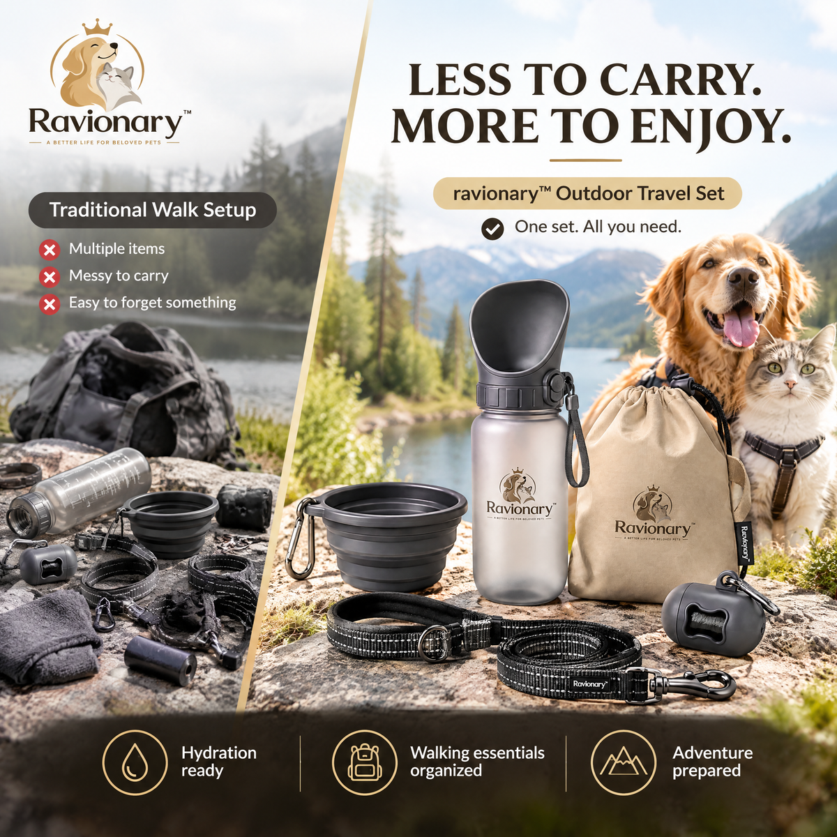 ravionary™ All-Day Outdoor Pet Travel Set