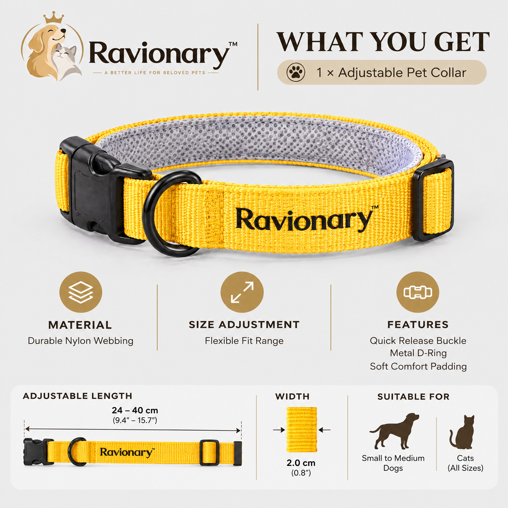 ravionary™ Comfortable Adjustable Pet Collar