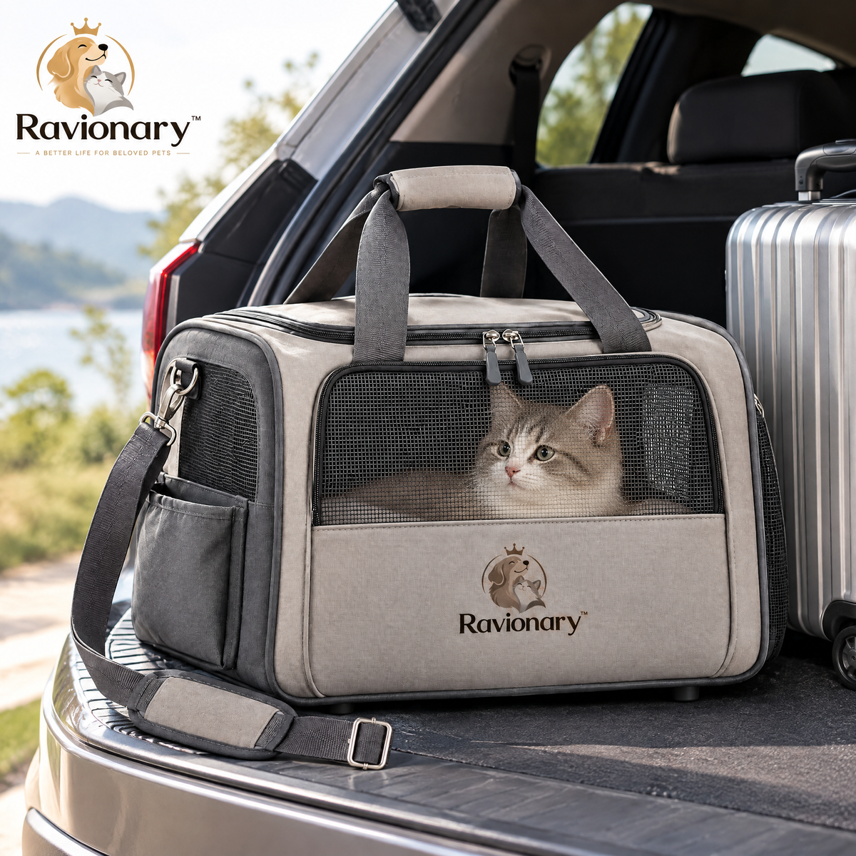 ravionary™ Premium Pet Travel Carrier Bag