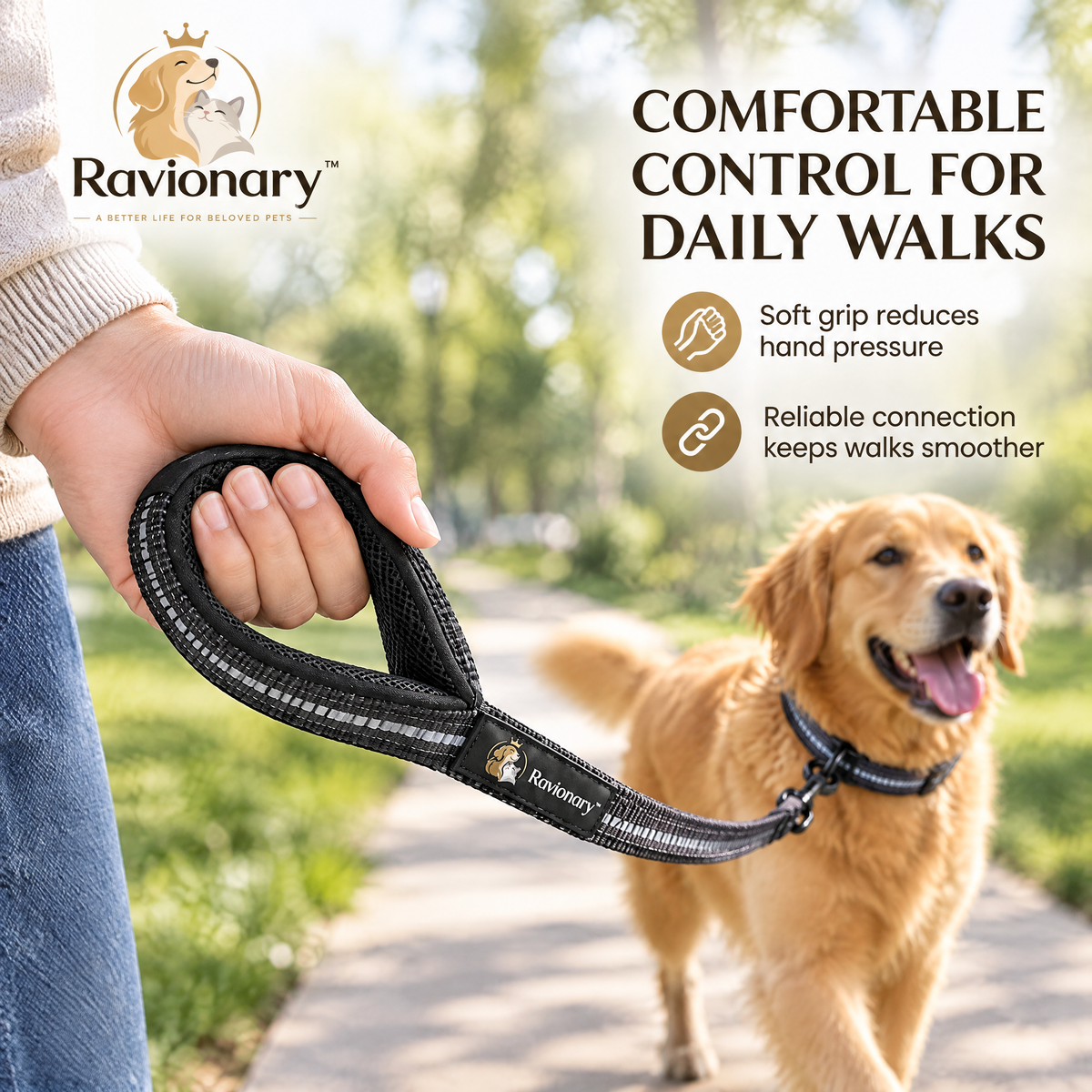 ravionary™ Reflective Everyday Walk Leash Set