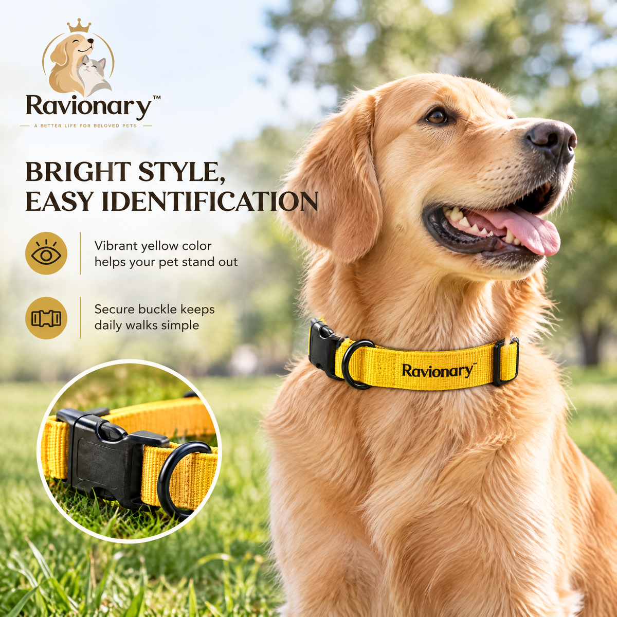 ravionary™ Comfortable Adjustable Pet Collar