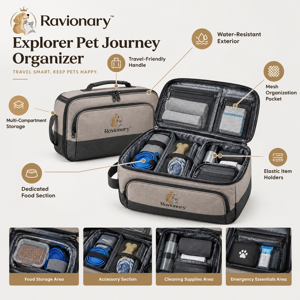 ravionary™ Explorer Pet Journey Organizer